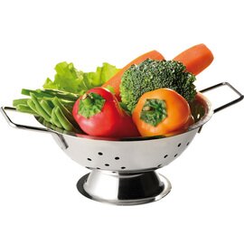 mini colander SNACKHOLDER stainless steel Ø 100 mm H 60 mm with handle product photo