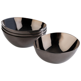 bowl Set of 4 PEBBLES stainless steel black | 65 mm x 60 mm product photo