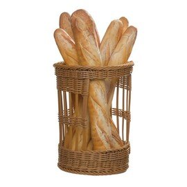 baguette basket plastic brown  Ø 300 mm  H 380 mm product photo