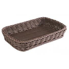 basket baker's standard plastic brown shatterproof 300 mm  x 200 mm  H 50 mm product photo