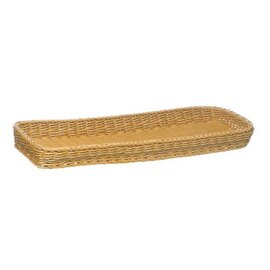 basket baker's standard plastic beige shatterproof 400 mm  x 200 mm  H 50 mm product photo