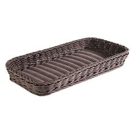 basket baker's standard plastic brown shatterproof 400 mm  x 200 mm  H 50 mm product photo