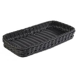 basket baker's standard plastic black shatterproof 400 mm  x 200 mm  H 50 mm product photo