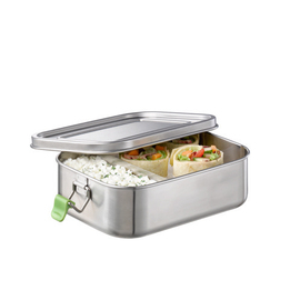 lunch box L stainless steel with lid product photo