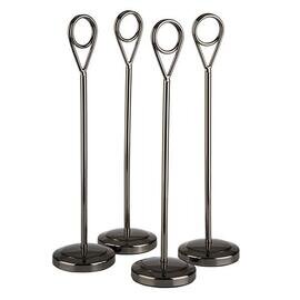 sign holder • stainless steel • PP cast iron coloured Ø 50 mm H 205 mm | 4 pieces product photo