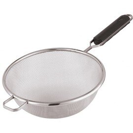 Stainless steel, fine screen mesh with approx. 6 holes per 1 cm, dishwasher safe, Ø 23 cm, B 27,5 cm product photo