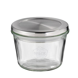 Weck jar with stainless steel lid set of 2 0.37 l Ø 110 mm H 75 mm product photo