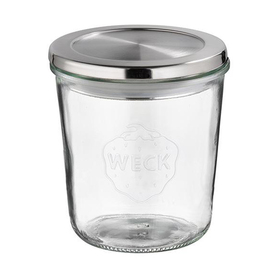 Weck jar with stainless steel lid set of 2 0.58 ltr Ø 110 mm H 110 mm product photo