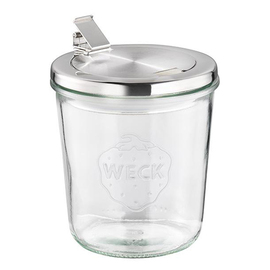 Weck jar with hinged lid with spoon recess set of 2 0.58 ltr Ø 110 mm H 110 mm product photo