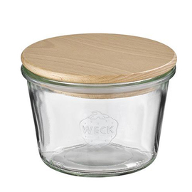 Weck jar with wooden lid set of 2 0.37 l Ø 110 mm H 75 mm product photo