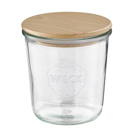 Weck jar with wooden lid set of 2 0.58 ltr Ø 110 mm H 110 mm product photo