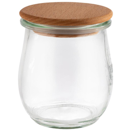 Weck® preserving jars with lid 220 ml with wooden lid Ø 70 mm H 80 mm product photo