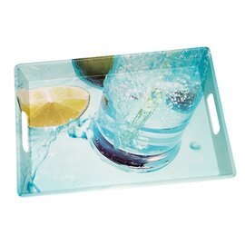 Serving tray &quot;water&quot;, 41 x 33 cm, height 4 cm product photo