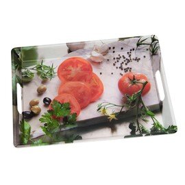 Serving tray &quot;tomatoes&quot;, 50,5 x 37,5 cm, height 5 cm product photo