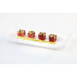 Tray | Sushi Board ZEN plastic white  L 225 mm  B 95 mm  H 30 mm product photo