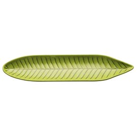 leaf-shaped bowl NATURAL COLLECTION plastic green 345 mm  x 80 mm  H 25 mm product photo