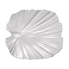 palm leaf shaped bowl NATURAL COLLECTION plastic white square 270 mm  x 270 mm  H 45 mm product photo