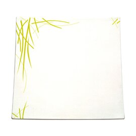 Tray &quot;Asia Line&quot;, square, 26,5 x 26,5 cm, height 2,8 cm, white with decor green product photo