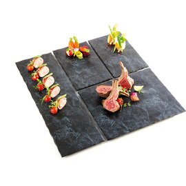 tray GN 1/2 GRANIT plastic black  H 15 mm product photo