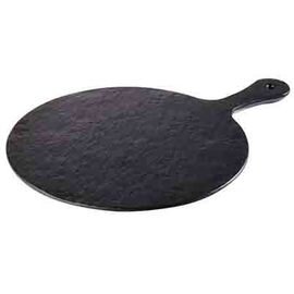 tray SLATE ROCK plastic black Ø 300 mm  L 420 mm  H 15 mm product photo