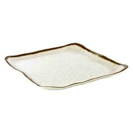 plate STONE ART 330 mm x 325 mm white | brown product photo