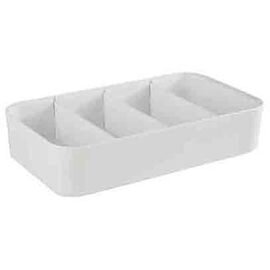 bowl MULTI plastic white | 4 shelves | 315 mm  x 180 mm  H 70 mm product photo