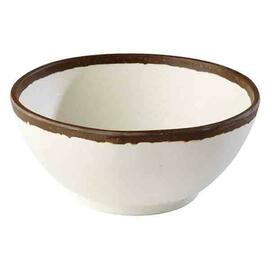 bowl CROCKER 0.7 ltr Ø 160 mm melamine white | brown H 70 mm product photo