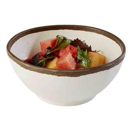 bowl CROCKER 0.7 ltr Ø 160 mm melamine white | brown H 70 mm product photo  S