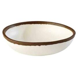 bowl CROCKER 0.5 ltr Ø 165 mm melamine white | brown H 40 mm product photo