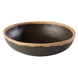 bowl CROCKER 0.5 ltr Ø 165 mm melamine terracotta | black H 40 mm product photo