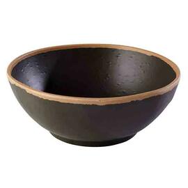 bowl CROCKER 1.45 ltr Ø 210 mm melamine terracotta | black H 80 mm product photo