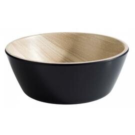 bowl FRIDA 250 ml melamine wood colour black Ø 125 mm  H 45 mm product photo