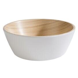 bowl FRIDA 450 ml melamine wood colour white Ø 150 mm  H 55 mm product photo