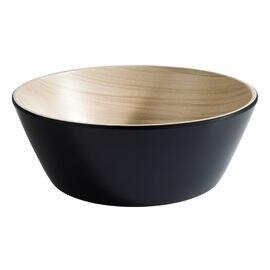 bowl FRIDA 1200 ml melamine wood colour black Ø 200 mm  H 75 mm product photo