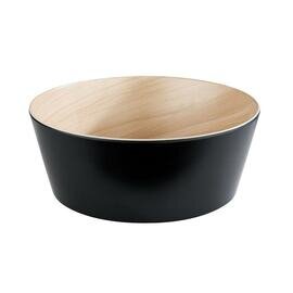 bowl FRIDA 3400 ml melamine wood colour black Ø 265 mm  H 105 mm product photo
