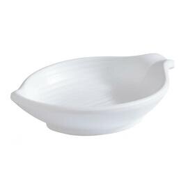 bowl MINI LEAF 40 ml melamine white 105 mm  x 75 mm  H 25 mm product photo