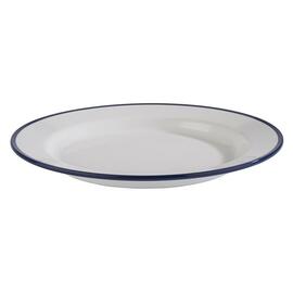 plate ENAMEL LOOK Ø 245 mm white | blue product photo