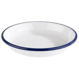 soup plate ENAMEL LOOK Ø 190 mm white | blue product photo