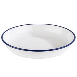 soup plate ENAMEL LOOK Ø 225 mm white | blue product photo