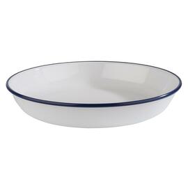 soup plate ENAMEL LOOK Ø 245 mm white | blue product photo
