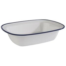 bowl ENAMEL LOOK 175 mm x 130 mm melamine white | blue H 45 mm product photo