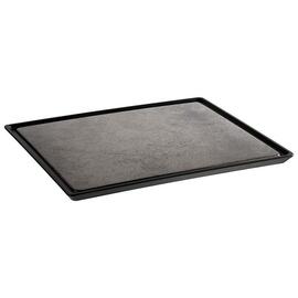 GN tray GN 1/2 black | grey 355 mm x 290 mm H 15 mm product photo