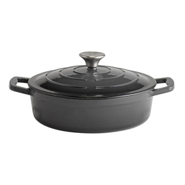 roasting pan with lid 5 STARS cast iron black 2.5 ltr product photo