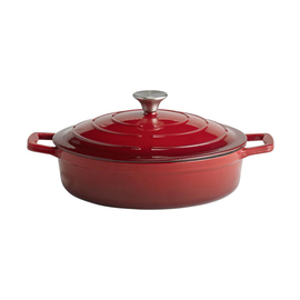 roasting pan with lid 5 STARS cast iron red 3 ltr product photo