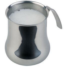 Milk frother / jug, stainless steel, polished outside, frosted inside, dishwasher safe, Ø 10 x H 11,5 cm, capacity: 0,75 ltr. product photo