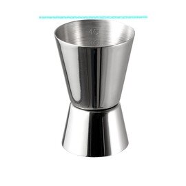 cocktail measuring double cylinder stainless steel calibration marks 20 ml|40 ml  Ø 45 mm  H 70 mm product photo