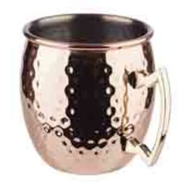 stainless steel mug 550 ml stainless steel golden plated (handle) with relief  H 100 mm product photo