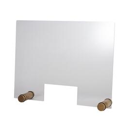 hygiene protection wall ROUND OAK acrylic with opening L 750 mm H 570 mm product photo