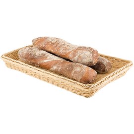 GN basket GN 1/1 plastic beige 530 mm  x 325 mm  H 65 mm product photo