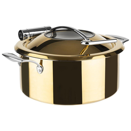 chafing dish ORBIT set 4-part stainless steel golden coloured suitable for induction product photo